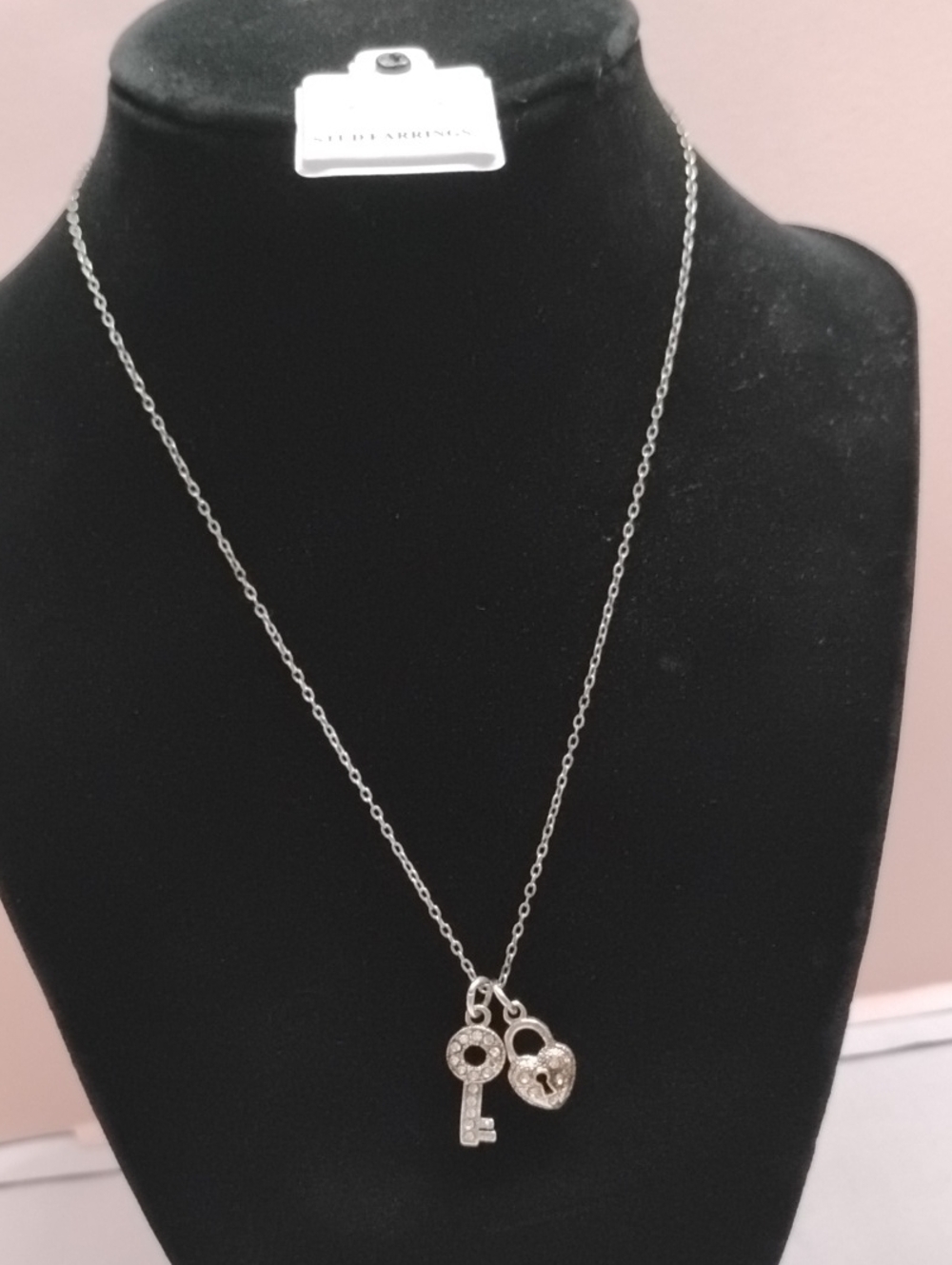 Key And Heart Lock Necklace